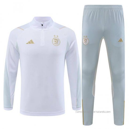 Chandal de Sudadera del Argelia Nino 2023-2024 Blanco - Haga un click en la imagen para cerrar