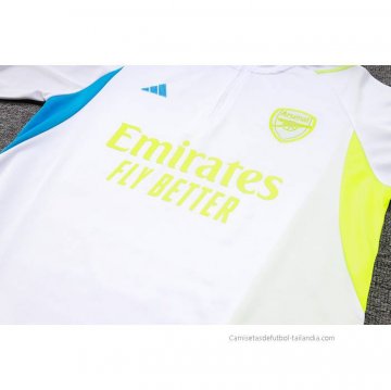 Chandal de Sudadera del Arsenal 2023-2024 Blanco