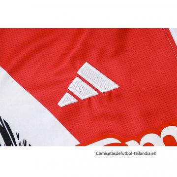 Chandal de Sudadera del Arsenal 2024-2025 Rojo y Blanco