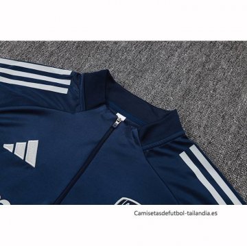 Chandal de Sudadera del Arsenal 2025-2026 Azul Gris