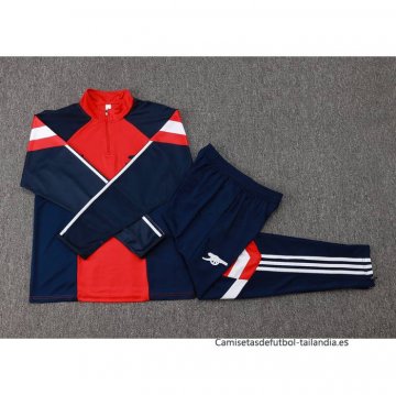 Chandal de Sudadera del Arsenal Nino 2024-2025 Rojo Azul