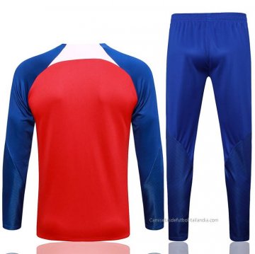 Chandal de Sudadera del Atletico Madrid 2023-2024 Rojo