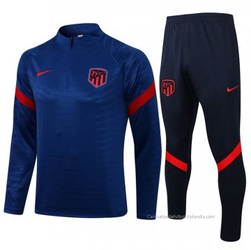 Chandal de Sudadera del Atletico Madrid 2021-2022 Azul Chandal de Sudadera del Atletico Madrid 2021-2022 Azul