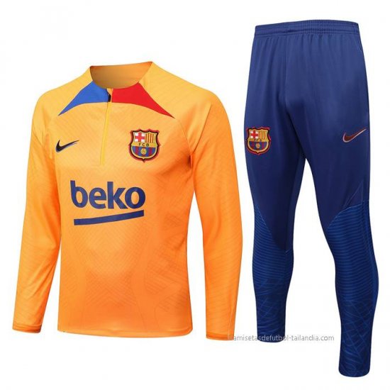 Chandal de Sudadera del Barcelona 2022-2023 Naranja - Haga un click en la imagen para cerrar