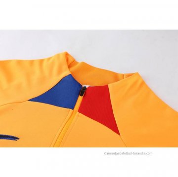 Chandal de Sudadera del Barcelona 2022-2023 Naranja
