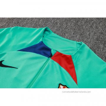 Chandal de Sudadera del Barcelona 2023-2024 Verde Claro