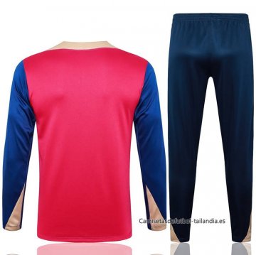 Chandal de Sudadera del Barcelona Nino 2024-2025 Rojo