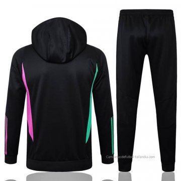 Chandal de Sudadera del Bayern Munich 2023-2024 Negro y Blanco