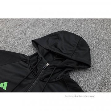 Chandal de Sudadera del Bayern Munich 2023-2024 Negro y Blanco
