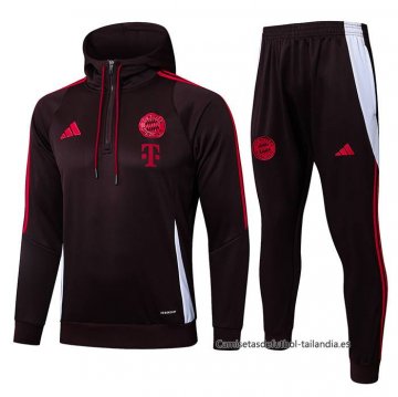 Chandal de Sudadera del Bayern Munich Nino 2024-2025 Rojo Oscuro Chandal de Sudadera del Bayern Munich Nino 2024-2025 Rojo Oscuro