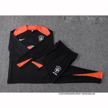 Chandal de Sudadera del Brasil Nino 2025-2026 Negro