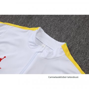 Chandal de Sudadera del Brasil Nino 2026-2027 Blanco