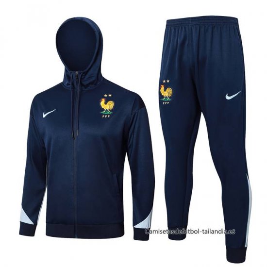 Chandal de Sudadera del Francia 2024-2025 Azul Oscuro - Haga un click en la imagen para cerrar