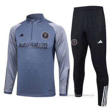Chandal de Sudadera del Inter Miami 2023-2024 Gris Chandal de Sudadera del Inter Miami 2023-2024 Gris