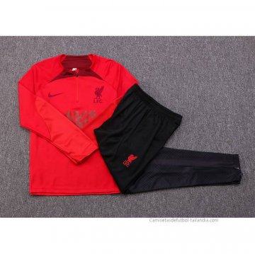 Chandal de Sudadera del Liverpool Nino 2022-2023 Rojo