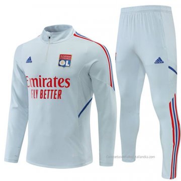 Chandal de Sudadera del Lyon 2022-2023 Gris Chandal de Sudadera del Lyon 2022-2023 Gris