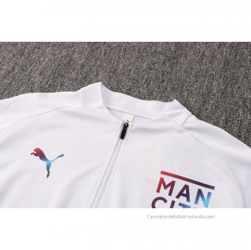 Chandal de Sudadera del Manchester City 2021-2022 Blanco