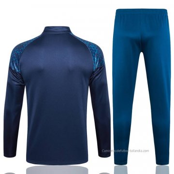Chandal de Sudadera del Manchester City 2023-2024 Azul Oscuro