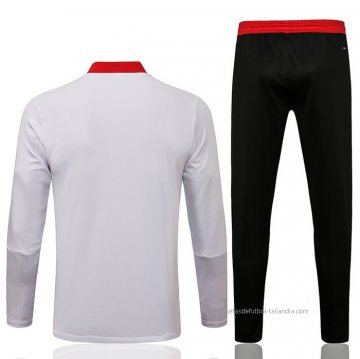 Chandal de Sudadera del Manchester United Nino 2021-2022 Blanco