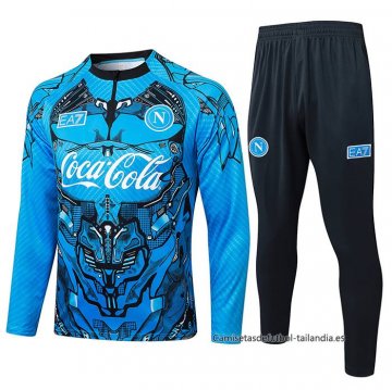 Chandal de Sudadera del Napoli 2025-2026 Azul Chandal de Sudadera del Napoli 2025-2026 Azul