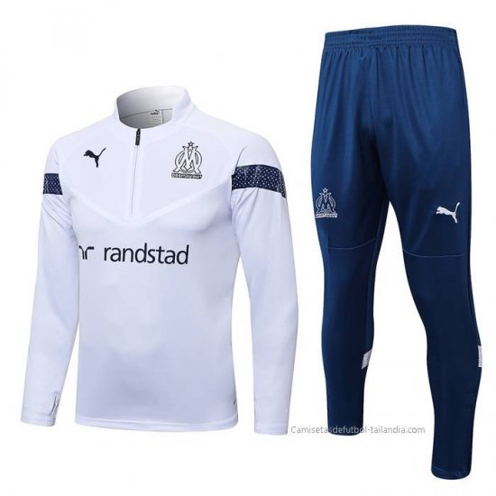 Chandal de Sudadera del Olympique Marsella 2022-2023 Blanco - Haga un click en la imagen para cerrar