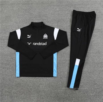 Chandal de Sudadera del Olympique Marsella Nino 2023-2024 Negro