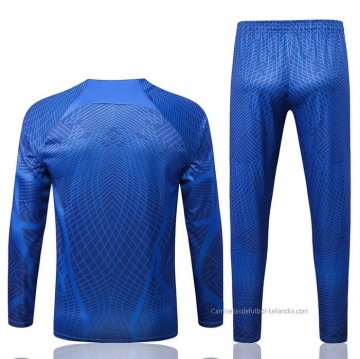 Chandal de Sudadera del Paises Bajos Nino 2022-2023 Azul