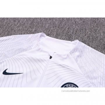 Chandal de Sudadera del Paris Saint-Germain 2022-2023 Blanco