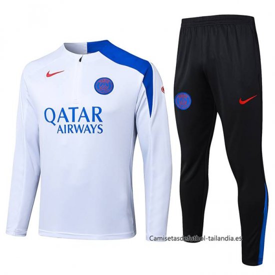 Chandal de Sudadera del Paris Saint-Germain 2025-2026 Blanco - Haga un click en la imagen para cerrar