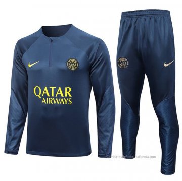 Chandal de Sudadera del Paris Saint-Germain 2023-2024 Azul Chandal de Sudadera del Paris Saint-Germain 2023-2024 Azul