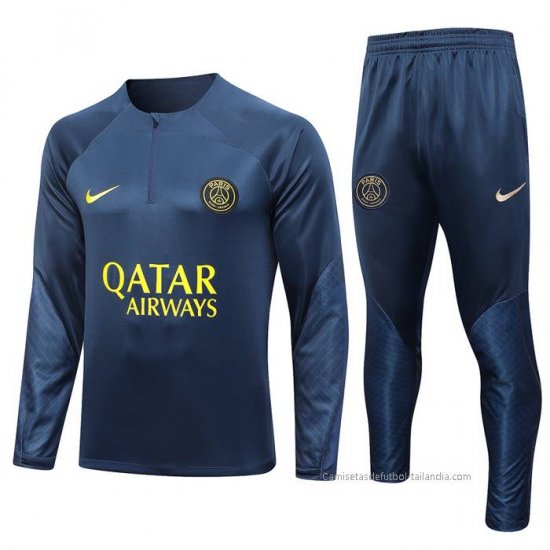Chandal de Sudadera del Paris Saint-Germain 2023-2024 Azul - Haga un click en la imagen para cerrar