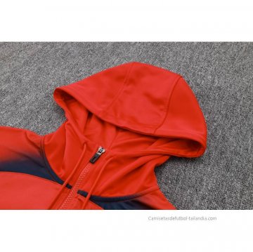 Chandal de Sudadera del Paris Saint-Germain 2023-2024 Rojo y Azul