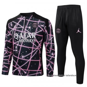 Chandal de Sudadera del Paris Saint-Germain 2025-2026 Negro Rosa Chandal de Sudadera del Paris Saint-Germain 2025-2026 Negro Rosa