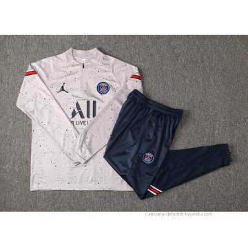 Chandal de Sudadera del Paris Saint-Germain Jordan 2021-2022 Gris