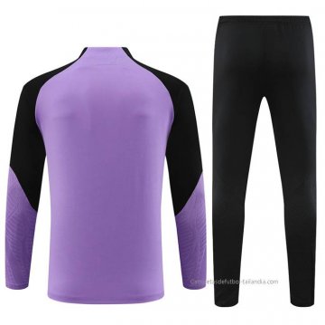 Chandal de Sudadera del Paris Saint-Germain Nino 2023-2024 Purpura