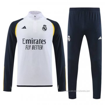 Chandal de Sudadera del Real Madrid 2023-2024 Blanco Chandal de Sudadera del Real Madrid 2023-2024 Blanco