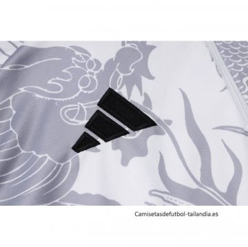 Chandal de Sudadera del Real Madrid Dragon 2024-2025 Blanco