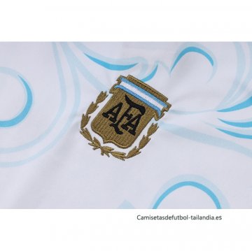 Chandal del Argentina Manga Corta 2026-2027 Blanco - Pantalon Corto