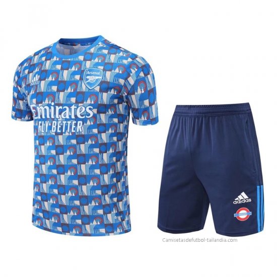 Chandal del Arsenal Manga Corta 2022-2023 Azul - Pantalon Corto - Haga un click en la imagen para cerrar