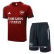 Chandal del Arsenal Manga Corta 2025-2026 Rojo - Pantalon Corto
