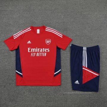Chandal del Arsenal Manga Corta 2022-2023 Rojo - Pantalon Corto