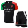 Chandal del Arsenal Manga Corta 2024-2025 Negro - Pantalon Corto Chandal del Arsenal Manga Corta 2024-2025 Negro - Pantalon Corto