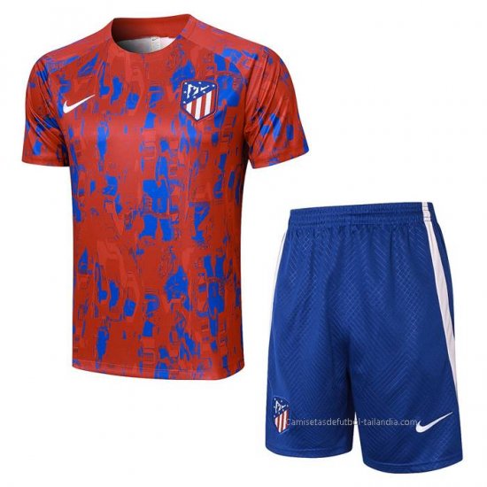 Chandal del Atletico Madrid Manga Corta 2023-2024 Rojo - Pantalon Corto - Haga un click en la imagen para cerrar