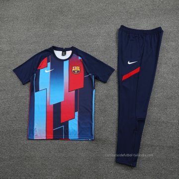 Chandal del Barcelona Manga Corta 2021-2022 Azul