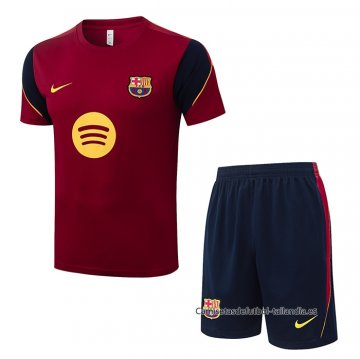 Chandal del Barcelona Manga Corta 2026-2027 Rojo - Pantalon Corto Chandal del Barcelona Manga Corta 2026-2027 Rojo - Pantalon Corto