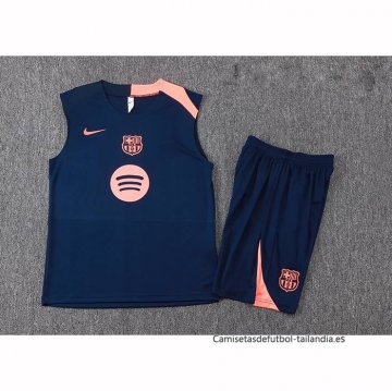 Chandal del Barcelona Sin Mangas 2025-2026 Azul Rosa