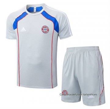 Chandal del Bayern Munich Manga Corta 2025-2026 Gris - Pantalon Corto Chandal del Bayern Munich Manga Corta 2025-2026 Gris - Pantalon Corto