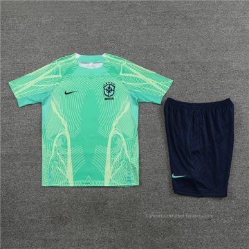 Chandal del Brasil Manga Corta 2022-2023 Verde - Pantalon Corto