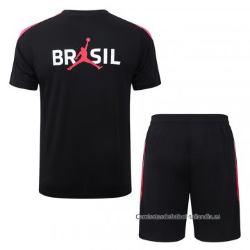 Chandal del Brasil Manga Corta 2026-2027 Negro - Pantalon Corto