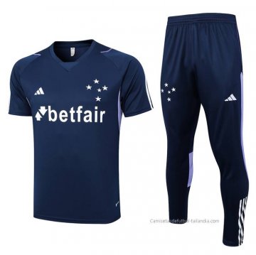 Chandal del Cruzeiro Manga Corta 2023-2024 Azul Chandal del Cruzeiro Manga Corta 2023-2024 Azul